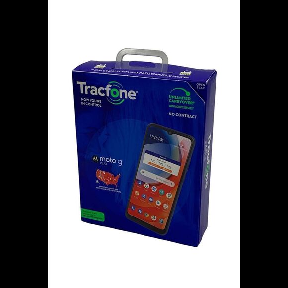 Motorola Moto G Play 6.5in LED 32gb Mem Smartphone -Tracfone - Picture 1 of 3